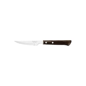 Faca Para Churrasco Tramontina 4" Em Aço Inox E Cabo Em Madeira Polywood Castanho Tramontina