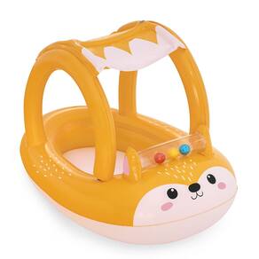Bote Infantil Raposinha Boia Com Cobertura e Guarda Sol Bel