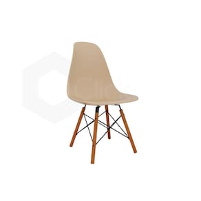 Cadeira Eiffel Para Mesa De Jantar Pés De Madeira