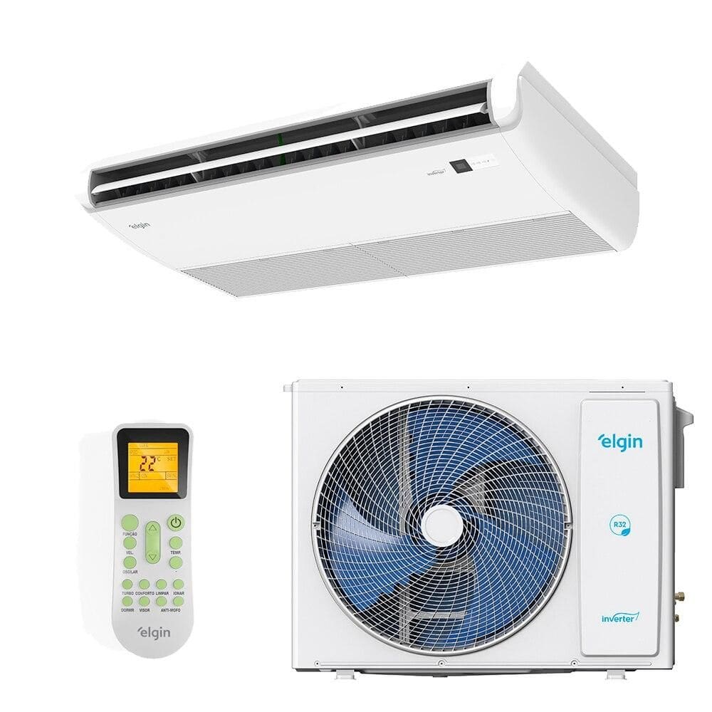Ar-Condicionado Split Inverter Piso Teto 24000 BTUs Elgin Plus Só Frio 45PDFI24C2DA/45PDFE24C2CA 220V
