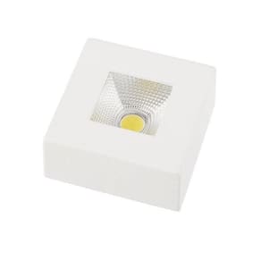 Spot Authentic Sobrepor Quadrado Avant Branco - 5w - 3000k Luz Amarela