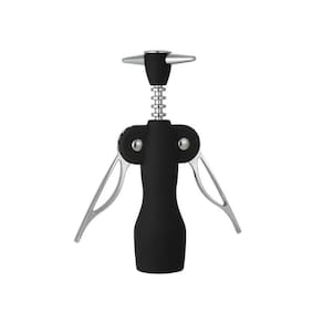 Saca Rolhas Premium Emborrachado Metal Black - Tuut
