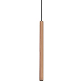 Lustre Pendente Taschibra Tabli Mr11 60Cm Tubular Cobre