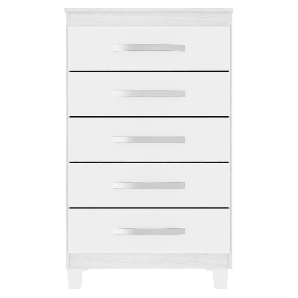 Comoda 5 Gavetas 57 cm Moden 2259 Branco Flex INCP