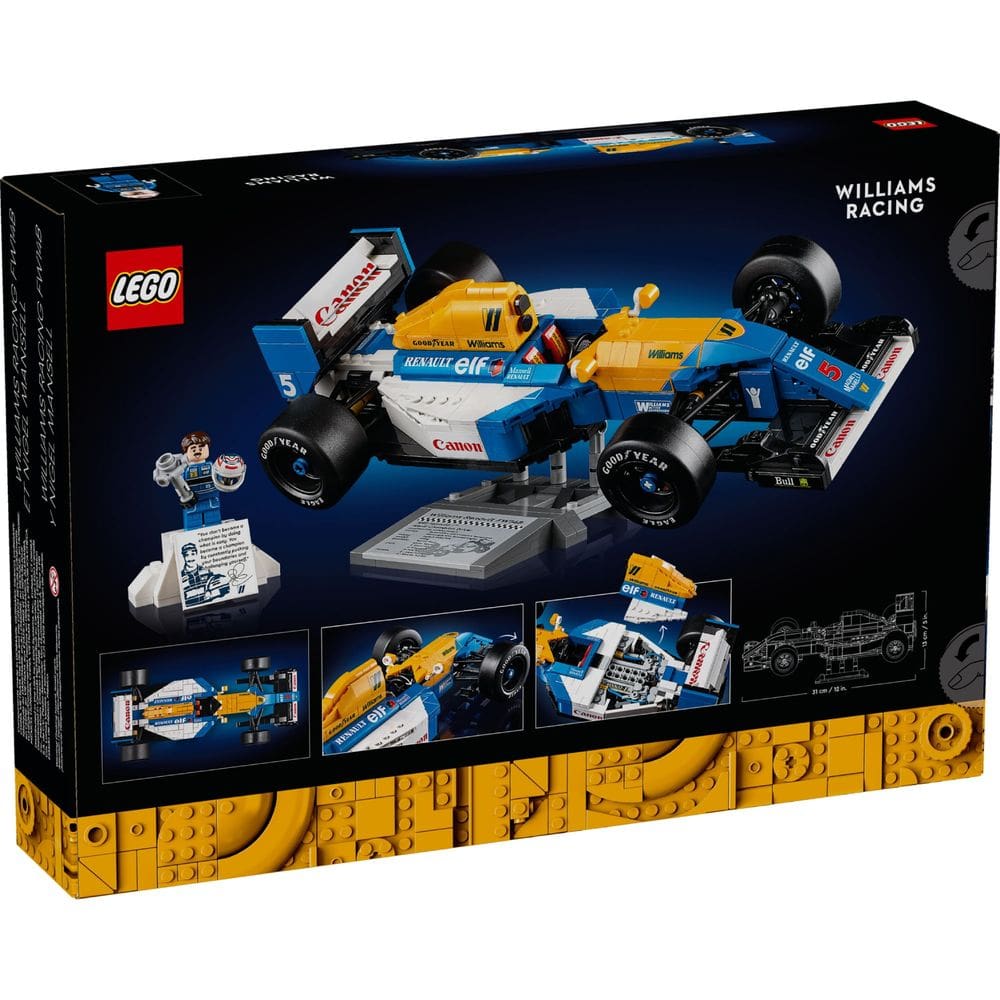 Blocos de Montar - Carro de Corrida Williams e Nigel Mansell LEGO DO BRASIL