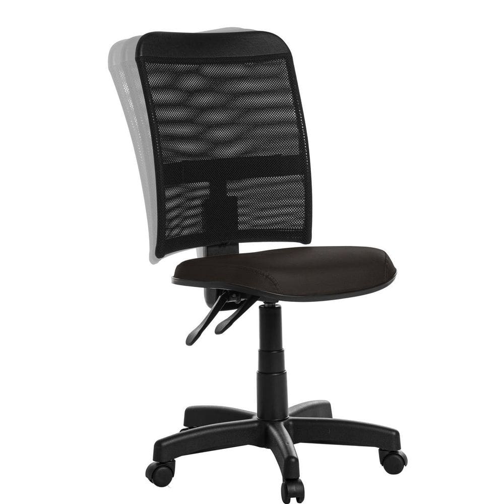 Cadeira De Escritório Ergonômica Em Tela Rce Cor Marrom Café