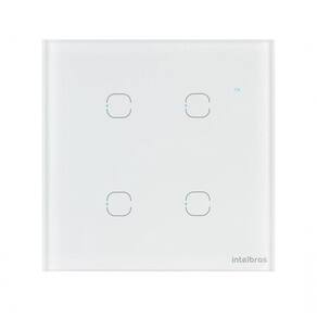 Interruptor Smart Wi-fi Touch 4 Teclas Ews 1004 Branco