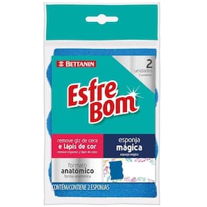 Esponja Mágica Esfrebom Bettanin 2 Unidades
