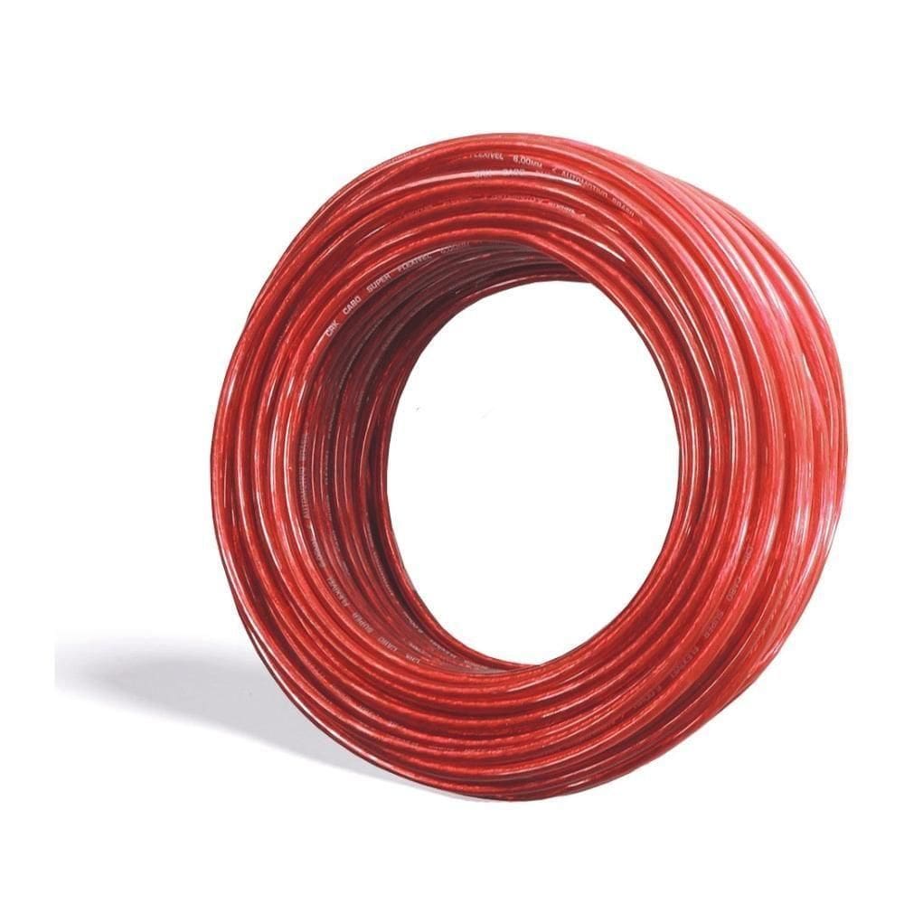 Cabo De Bateria Crk 6.00mm 100m Vermelho
