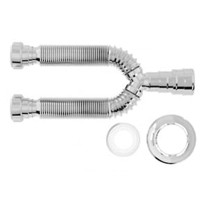 Sifão Tubo Extensivo Duplo Universal Blukit - Cromado