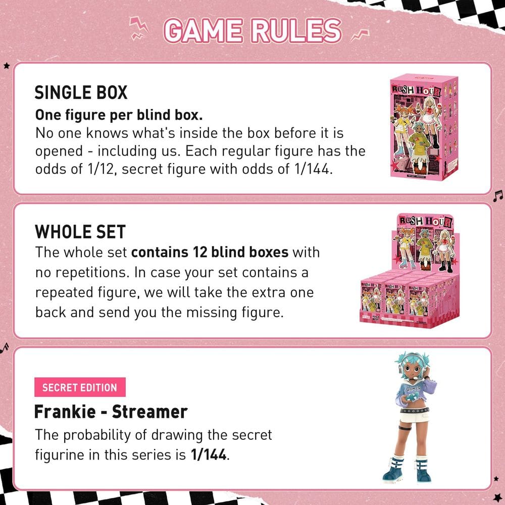 Bonecos de ação POP MART Peach Riot | Casas Bahia