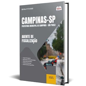 Apostila Prefeitura Campinas Sp 2025 - Agente Fiscalização