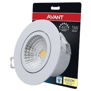 Spot Led Embutir Redondo Bivolt 5w 4000k Avant