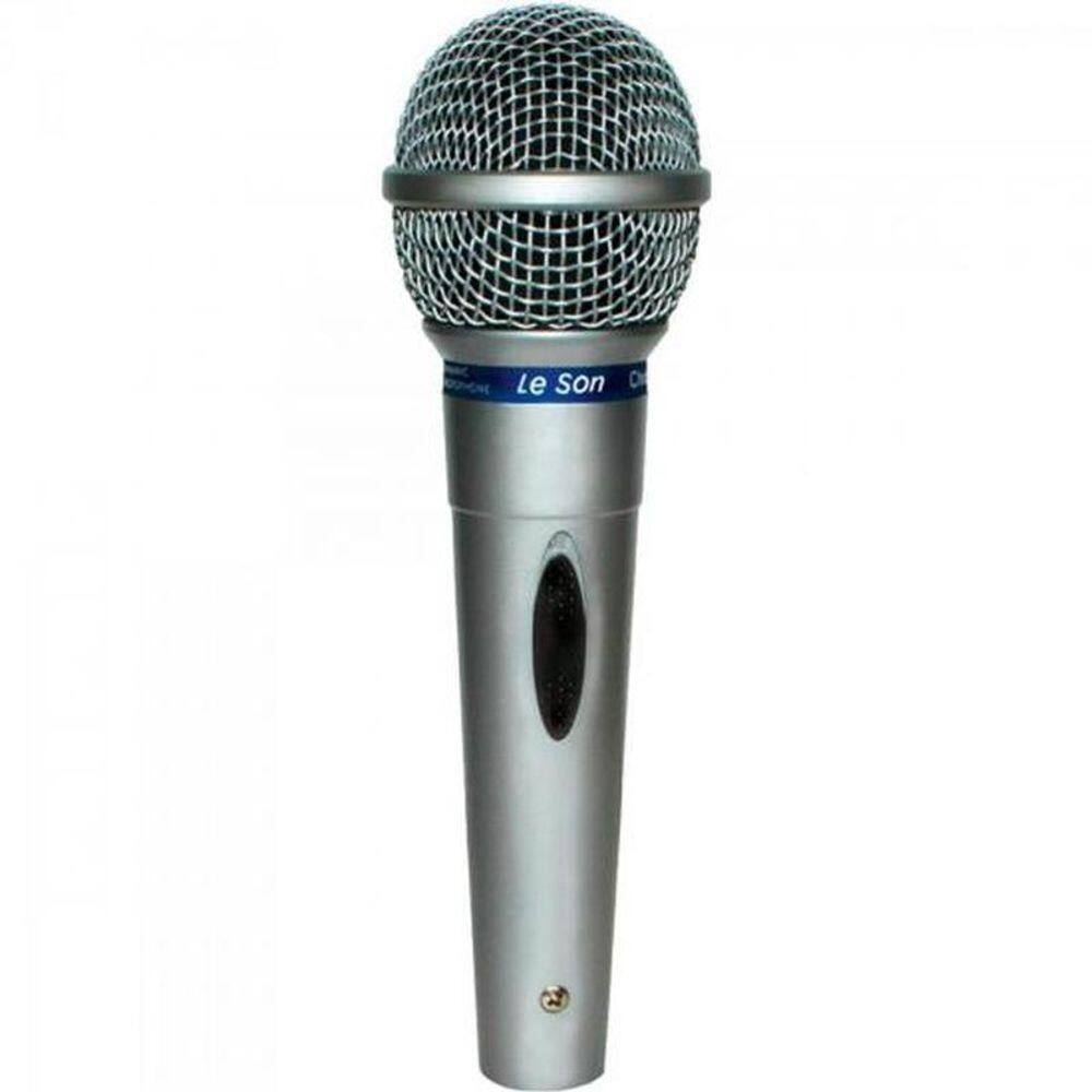 Microfone Leson Mc-200 Dinâmico Cardióide Prata