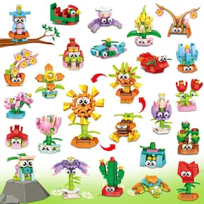 Blocos de construção de lembrancinhas de festa IMCUAMK Flower Bouquets x36