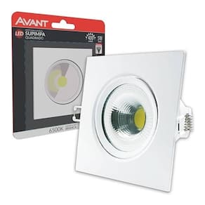 Spot Led Embutir Quadrado Bivolt 5w 6500k Avant