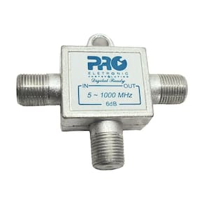 Tomada T Proeletronic Pqtt-1206b 1ghz 6db Solder Black