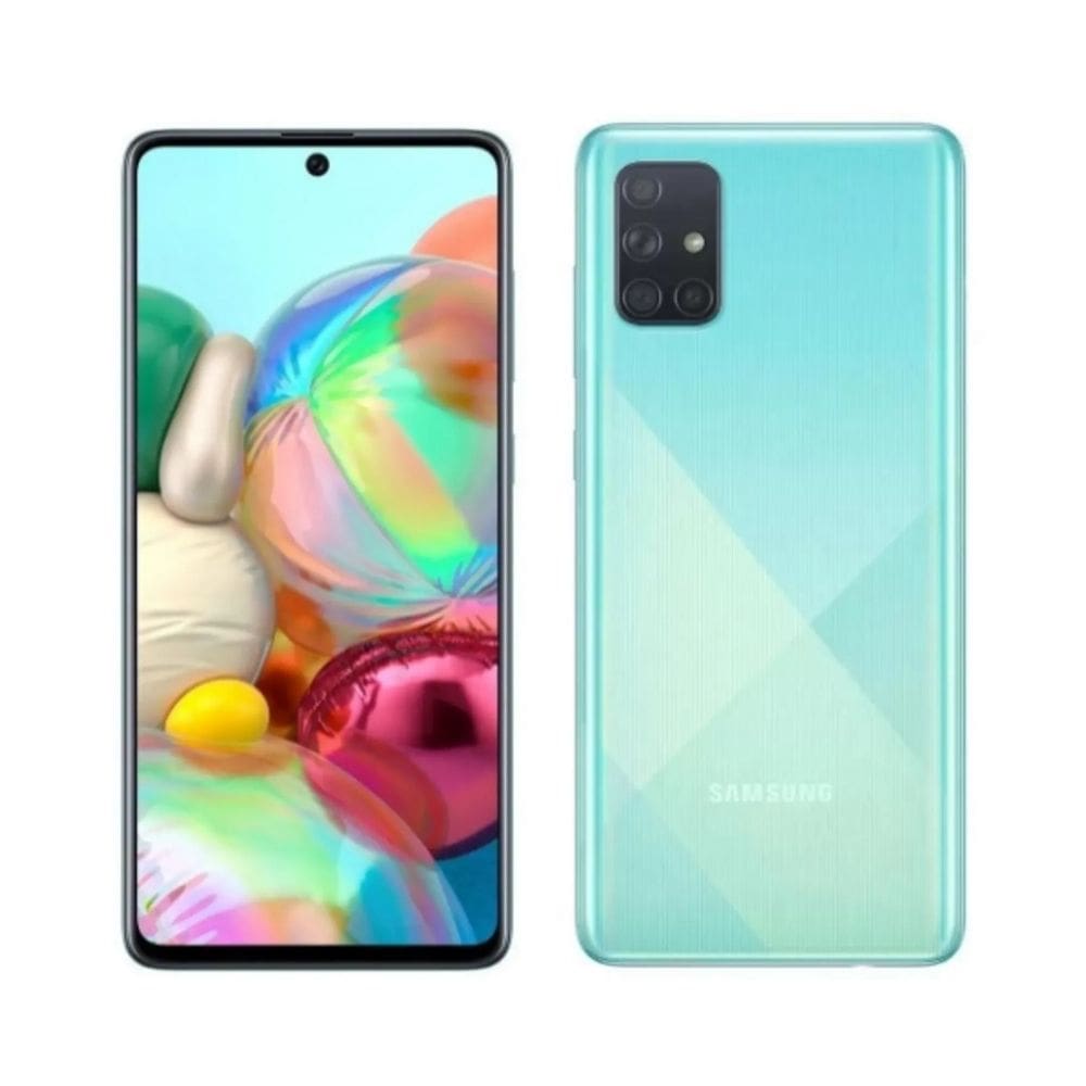 Usado: Samsung A71 128 GB Azul - Muito Bom