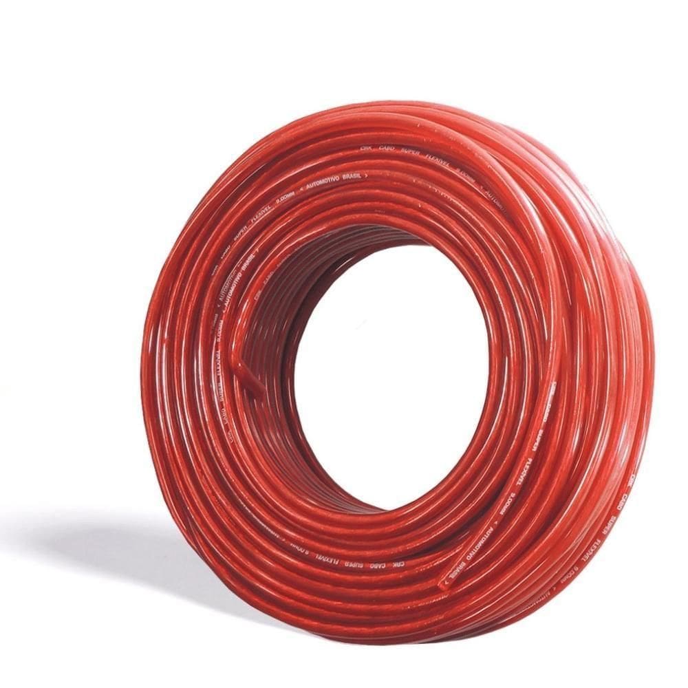 Cabo De Bateria Crk 9.00mm 25m Vermelho