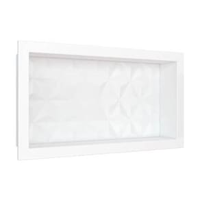 Nicho Texturizado Marmore Sintético Cozimax - 60x30cm - Branco