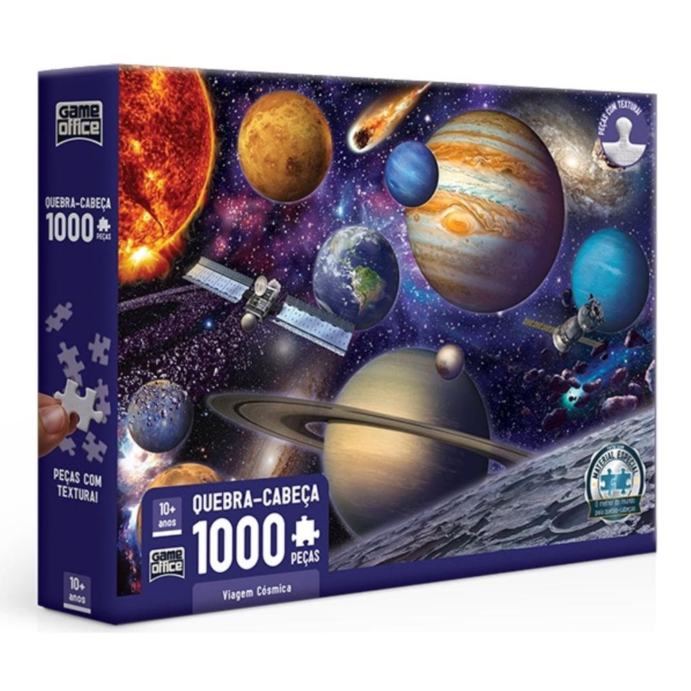 Quebra cabeça Viagem Cósmica 1000 peças - Game Office