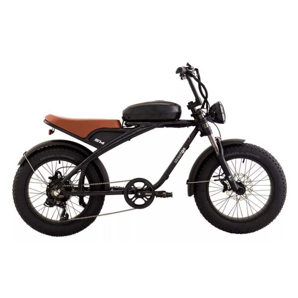Bicicleta Elétrica Street Go S14 Aro 20 750w 960wh Preto Preto