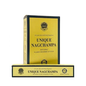 Incenso Anand Unique Nagchampa, Aroma de Sândalo e Flores, Ideal para Meditação e Yoga