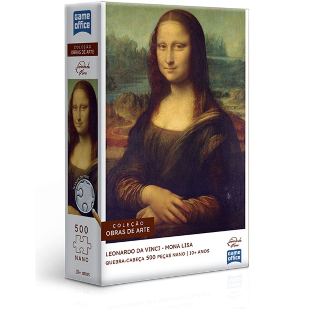 Leonardo da Vinci – A Mona Lisa – Quebra-cabeça 500 peças nano