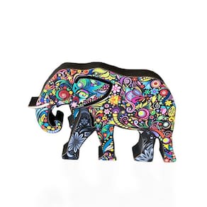 Elefante de MDF Estampa 20x14x2,5 cm - Decoryou
