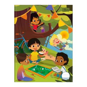 Caderno de Linguagem Brochura (Meninos/Meninas) Capa Dura 40 Folhas Sapeca Kids - Tilibra