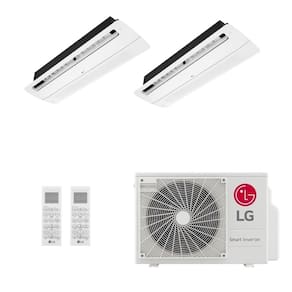 Ar-Condicionado Multi Split Inverter LG 18.000 (2x Evap Cassete 1 Via 7.000) Quente/Frio 220V