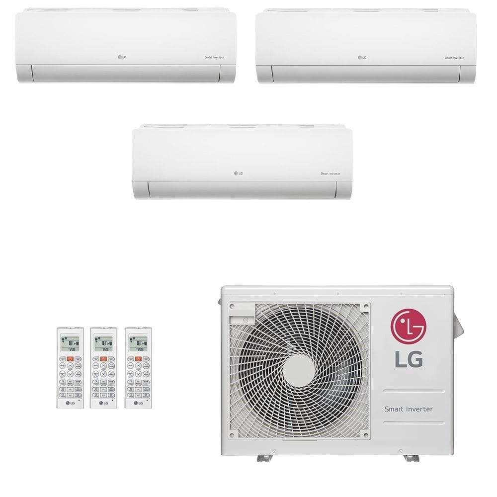 Ar Condicionado Multisplit Tri 36000 Btu(3x12000) Quente/frio - Inverter - LG - 220v - Amnw12gsja0 / A3uw24gfa3