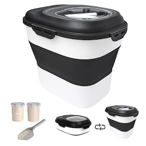 Recipiente de armazenamento de alimentos DDMOMMY Rice 20-50 libras com roda