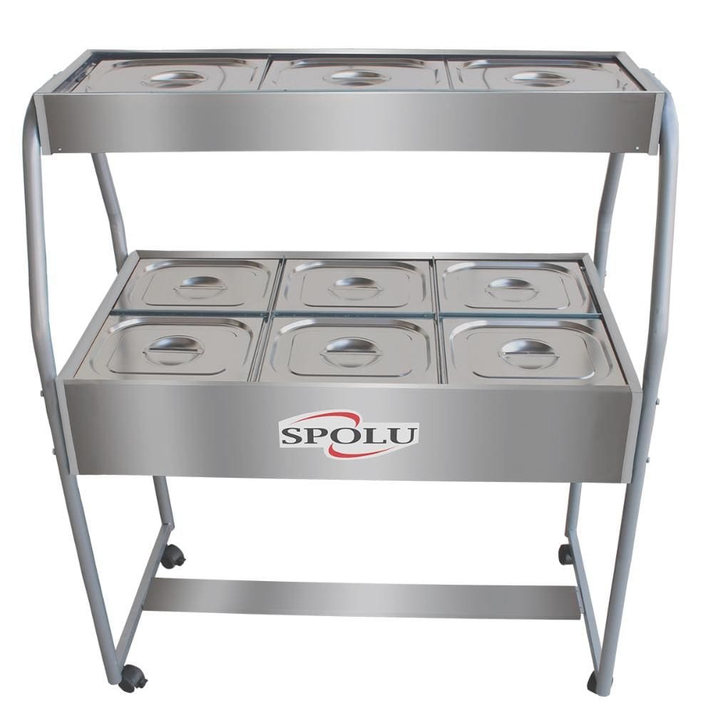 Buffet Combinado Spolu 6 Cubas Quentes 3 Cubas Frias 220V SPL-506CO