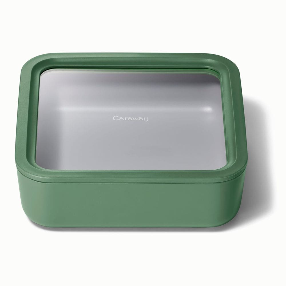 Recipiente de 2,4 L de vidro de alcaravia para armazenamento de alimentos com revestimento cerâmico