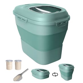 Recipiente de armazenamento de alimentos DDMOMMY Rice 20-50 libras com roda