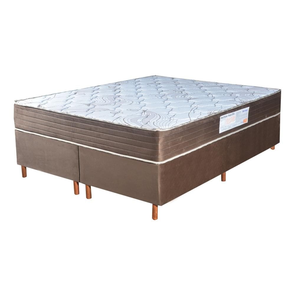 Colchão Queen D33 Bristol + Base 158X198X62