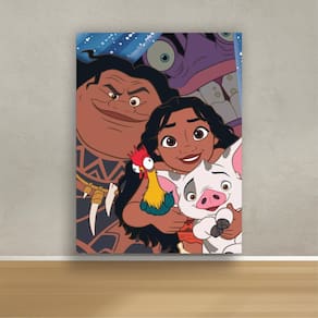 Painel Retangular Moana Desenho 1,5X1,0M Lona Fosca
