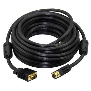 Cabo Para Monitor Vga Hd15M Preto 30 Metros Com Filtro