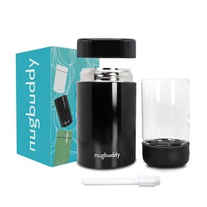 Recipiente de armazenamento nugbuddy selado a vácuo de 300 mL com frasco de vidro