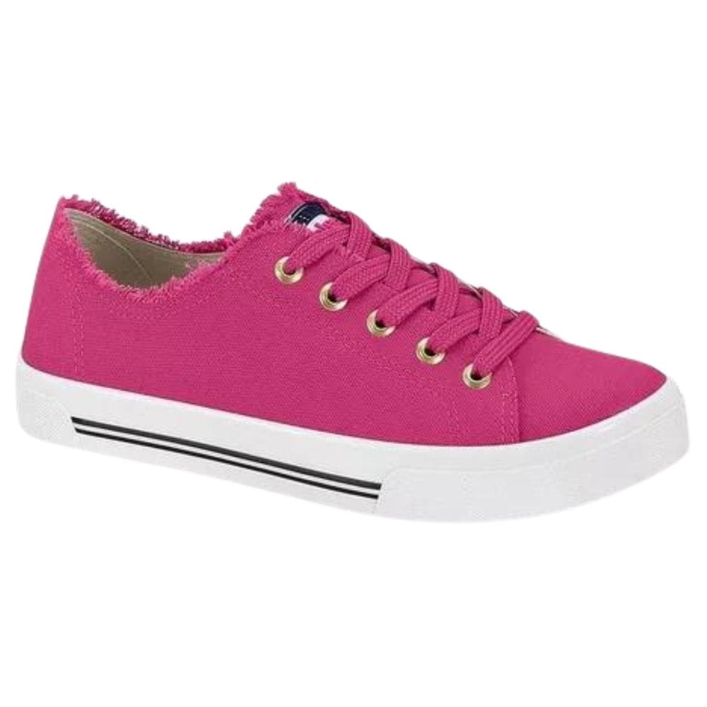 Tênis Moleca Casual Texturizado Desfiado Feminino Pink