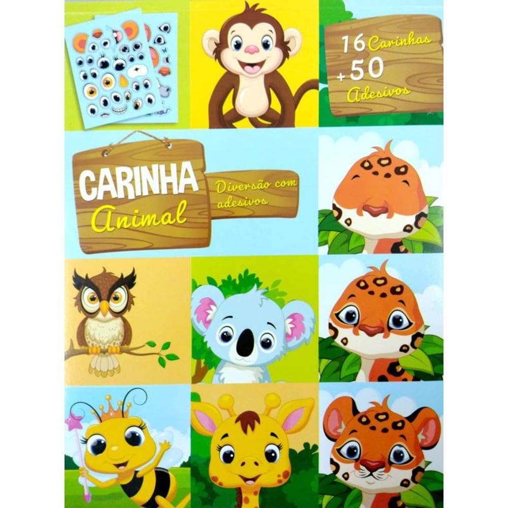 Carinha De Animal - Colorir Para Crianças