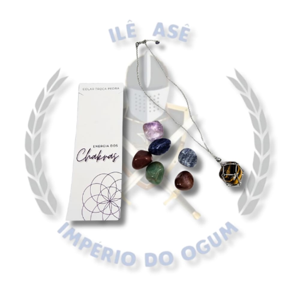 Colar Troca Pedra Chakras