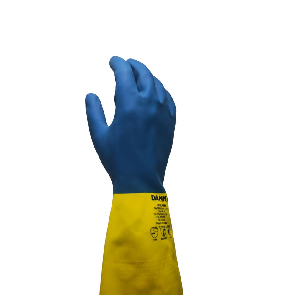 Luva neoprene e látex  Limpeza Resistente química e abrasiva