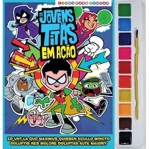 Jovens Titans Livro Para Pintar Com Aquarela