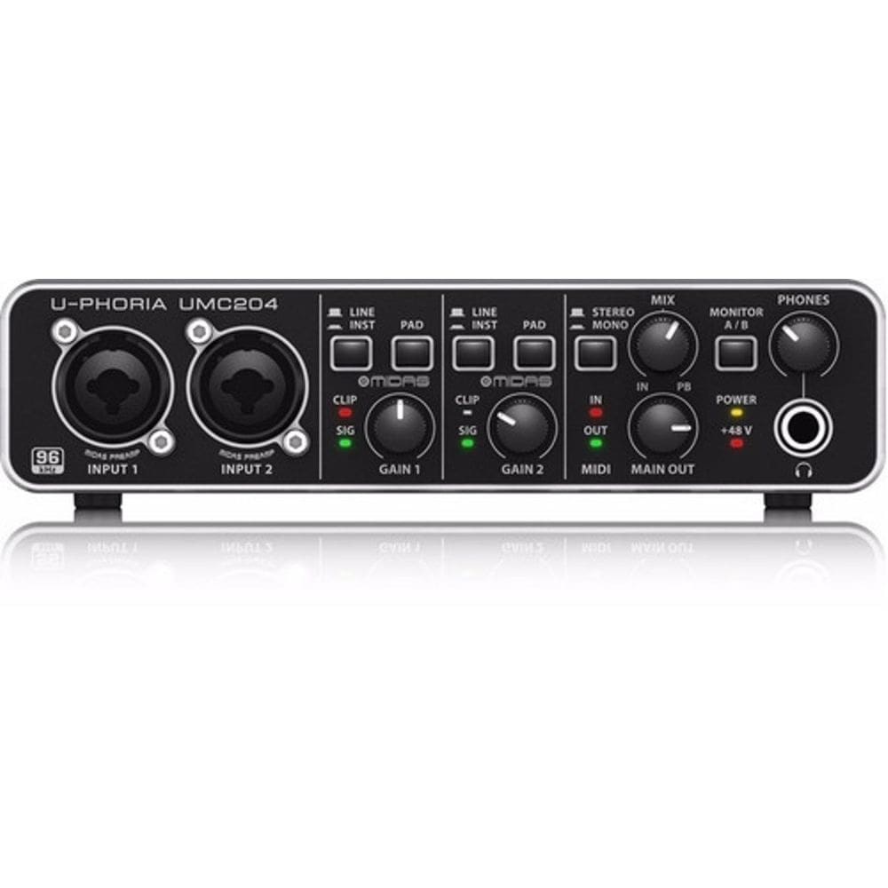 Interface De Audio Usb 4 Canais Processador Midas Umc204Hd