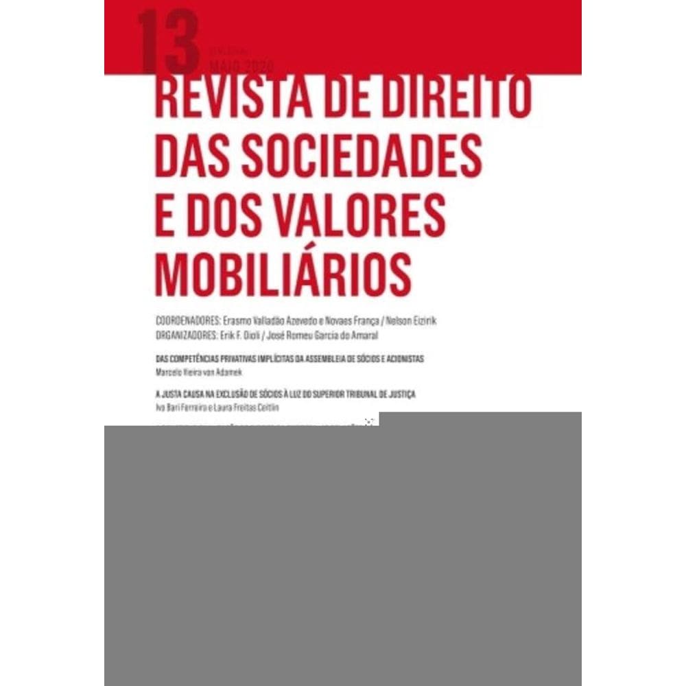 Revista de Direito das Sociedades e dos Valores Mobiliários - 13