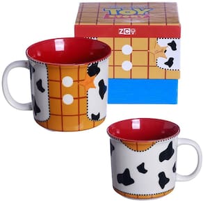 Caneca Xerife Woody Toy Story Cerâmica 350ml Oficial Disney Pixar