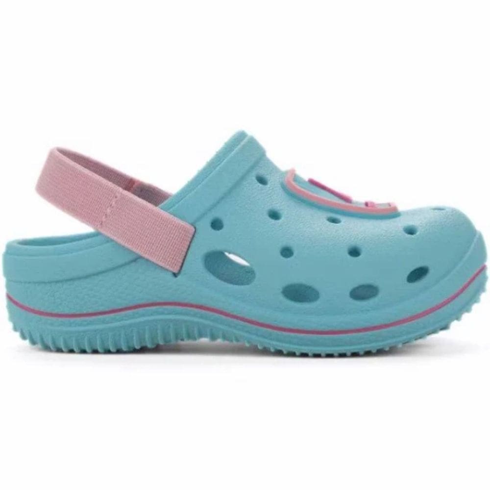 Babuche Rider Joy Casula Bebe Menina Azul Claro Rosa 341060