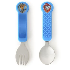 Conjunto de utensílios Munchkin PAW Patrol, garfo e colher para crianças, azul